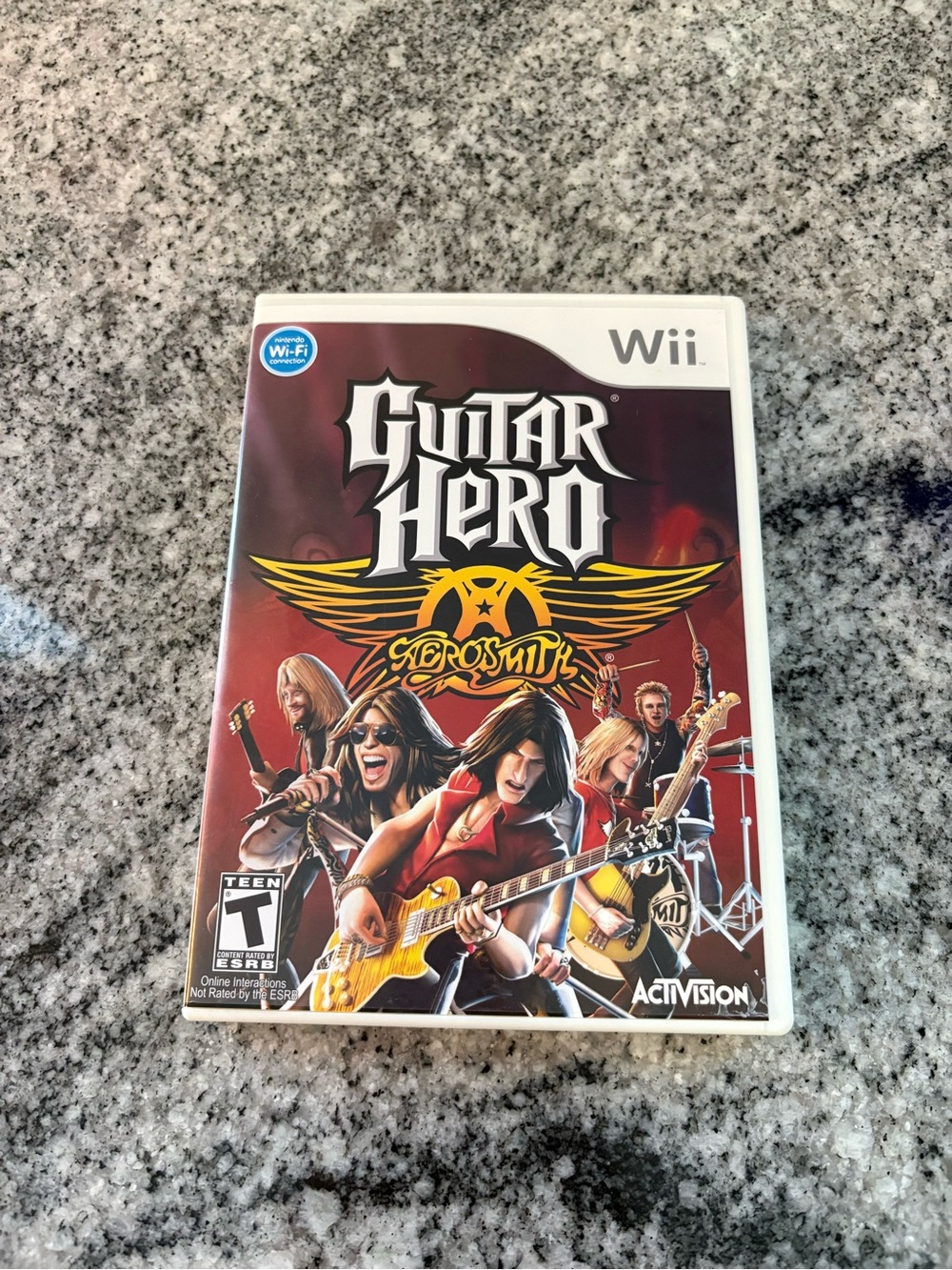 Guitar Hero: Aerosmith Nintendo Wii Complete w/ Manual CIB (Tested and Working).
